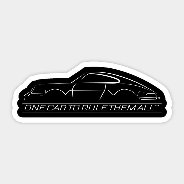 One Car To Rule Them All Sticker by v55555